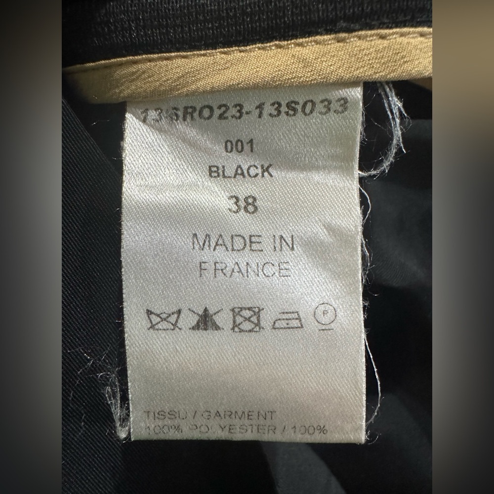 Chloé Silk Blend Dress NWOT | Tie Waist, Pockets, Minimalist Parisian Style - Picture 7 of 8
